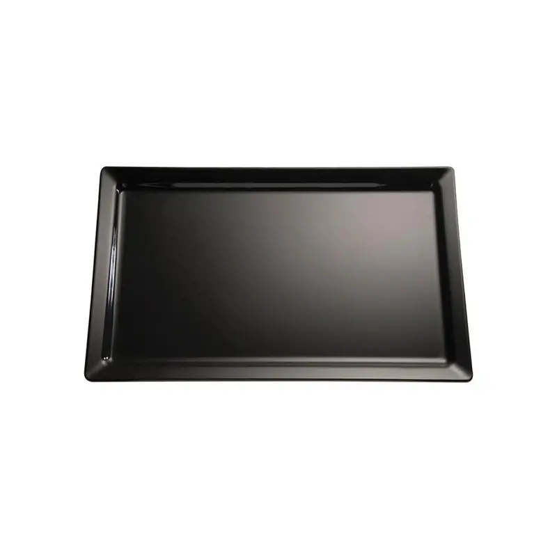APS Tray Gastronorm 1/3 12.875" x 7" x 1.25" H melamine black Pure - Case of 6