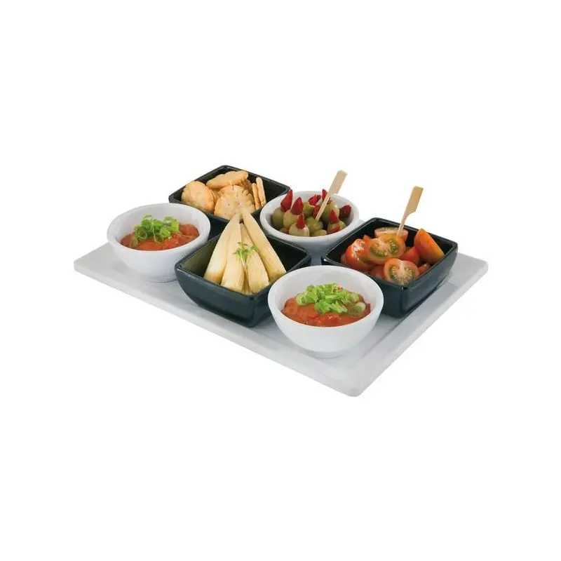 APS Tray Gastronorm 1/2 12.875" x 10.5" x 1.25" H melamine white Pure - Case of 4