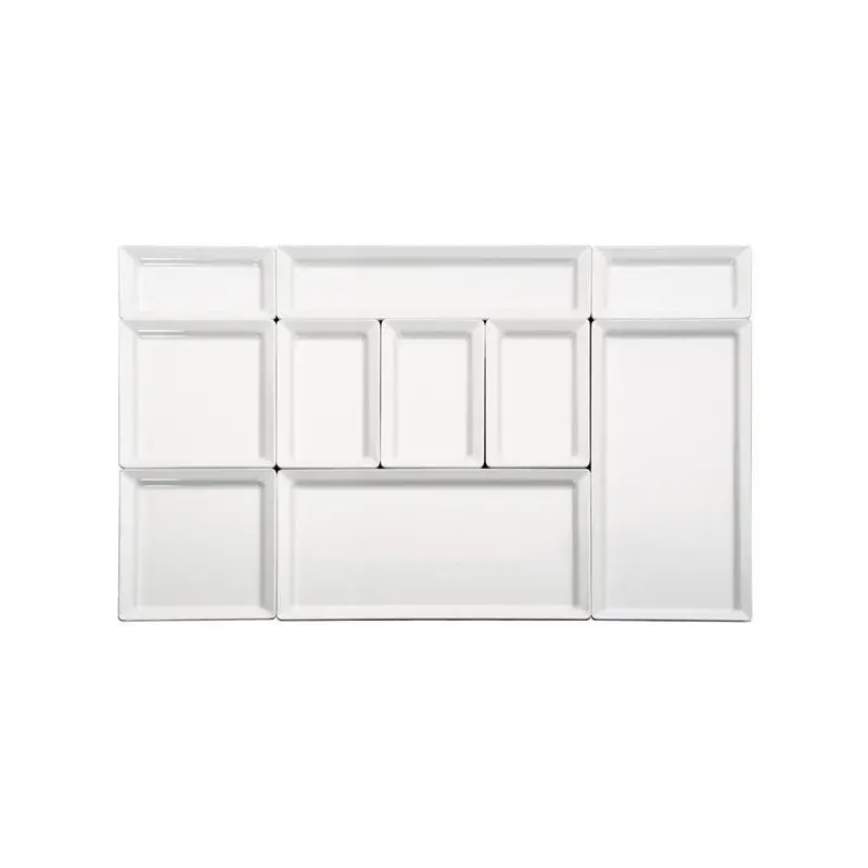 APS Tray Gastronorm 1/1 20.875" x 12.875" x 1.25" H melamine white Pure - Case of 4
