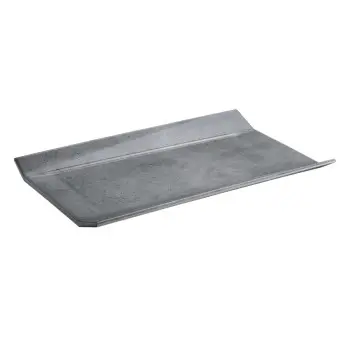 APS Tray Gastronorm 1/1 20.875" x 12.875" x 1.5" H melamine dark patterned concrete Element - Case of 4
