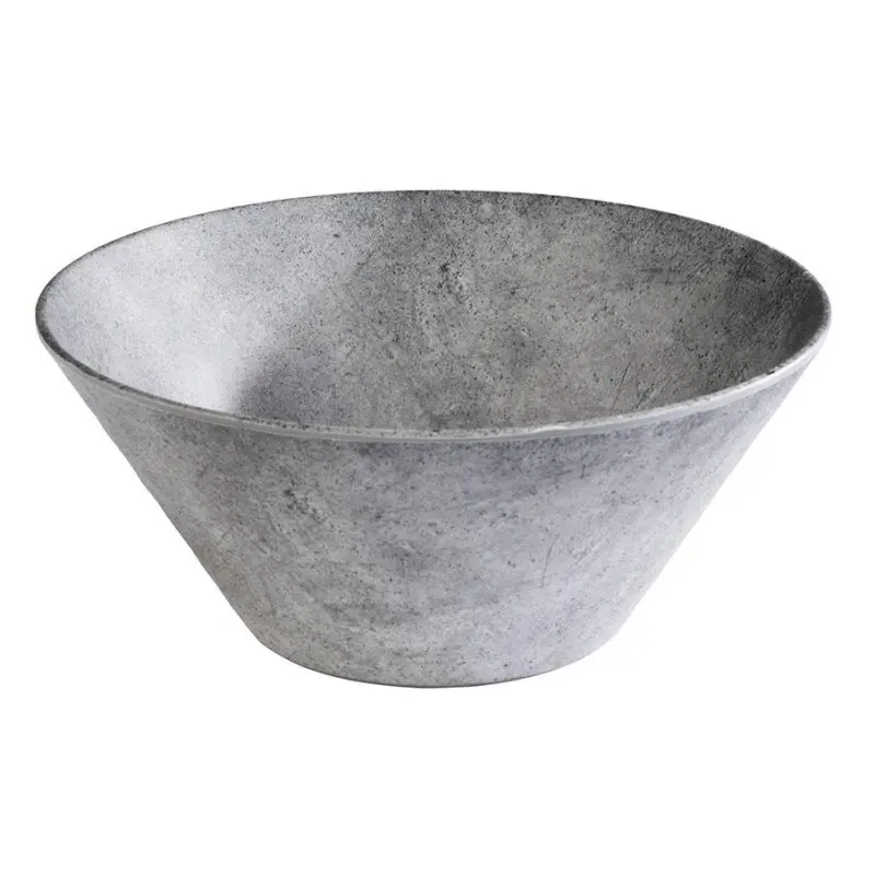 APS Bowl 101.5 oz. melamine patterned concrete Element - Case of 6
