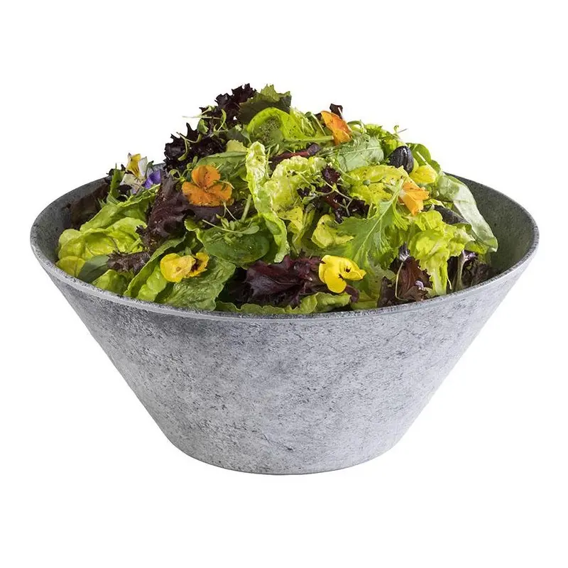 APS Bowl 101.5 oz. melamine patterned concrete Element - Case of 6