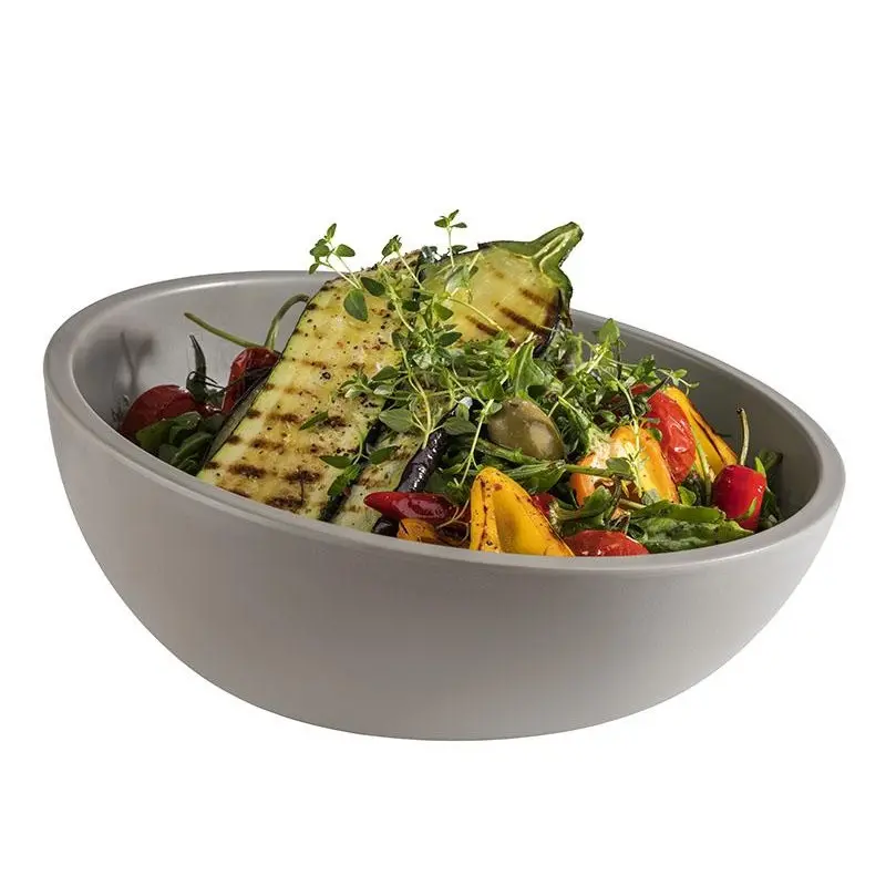APS Bowl 49.125 oz. melamine concrete look Element - Case of 3