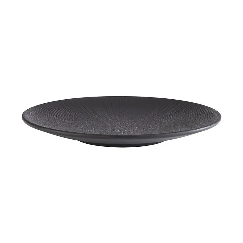 APS Nero Plate 10.25" melamine black - Case of 6 APS Nero Plate 10.25" melamine black - Case of 6