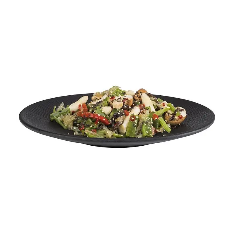 APS Nero Plate 10.25" melamine black - Case of 6 APS Nero Plate 10.25" melamine black - Case of 6