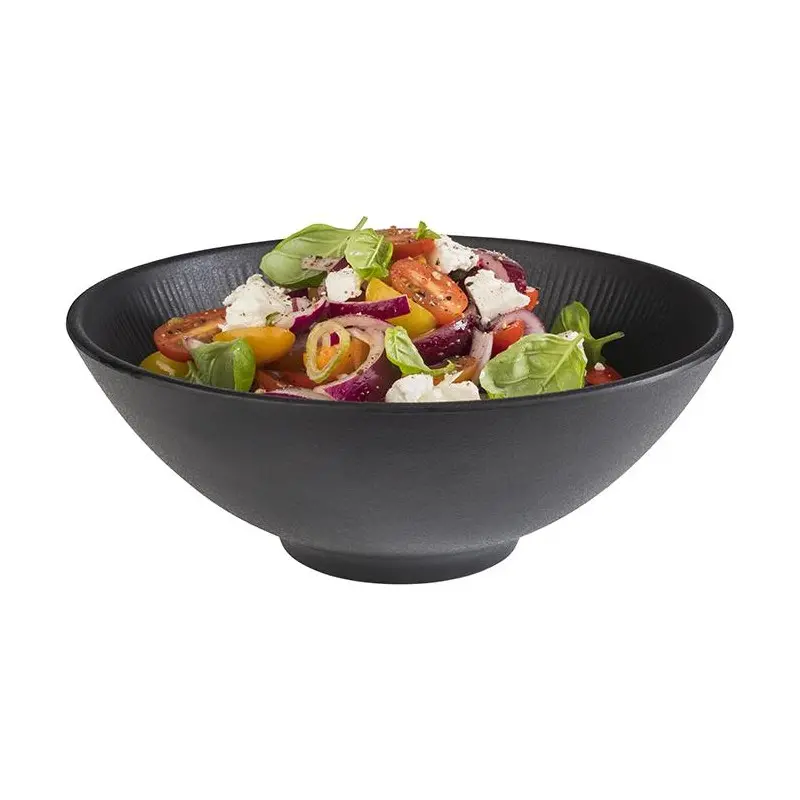 APS Nero Bowl 57 oz. melamine black - Case of 6 APS Nero Bowl 57 oz. melamine black - Case of 6
