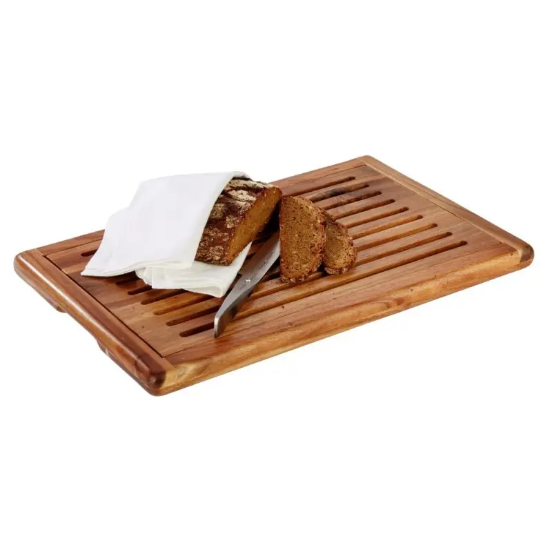APS Bread Station Cutting Board 20.875" x 12.875" x 1" acacia caramel Akazia - Case of 6