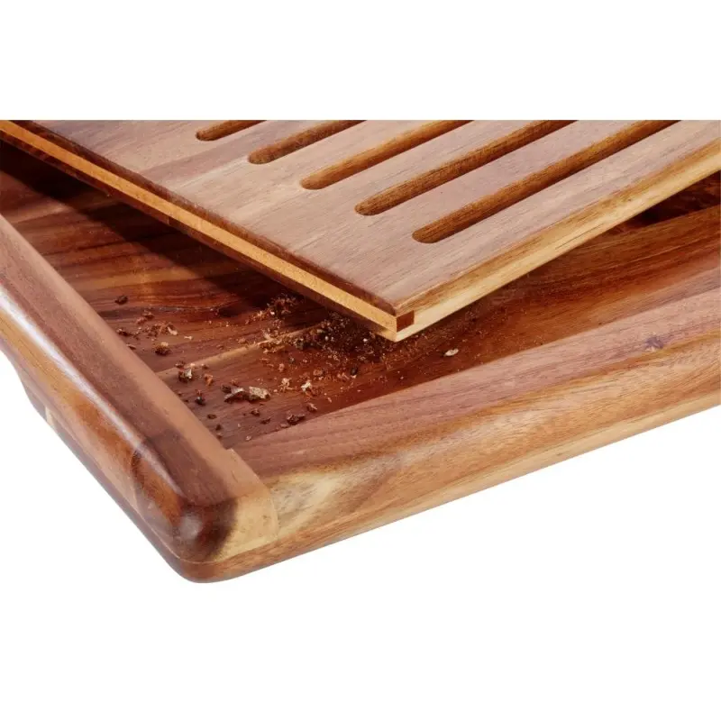 APS Bread Station Cutting Board 20.875" x 12.875" x 1" acacia caramel Akazia - Case of 6