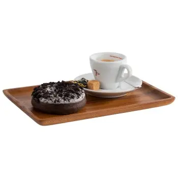 APS Serving Board 9.875" x 6.625" x 0.5" rectangular wood Acacia