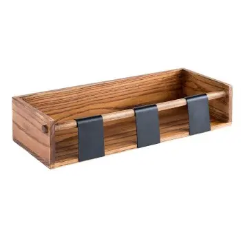 APS Buffet Station 15.75" x 6.375" x 3.625" acacia caramel