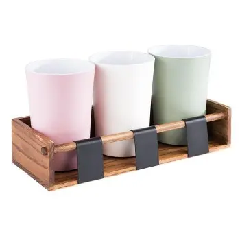 APS Buffet Station 15.75" x 6.375" x 3.625" acacia caramel