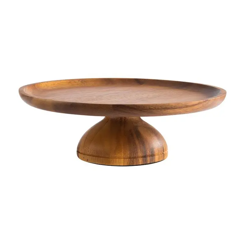 APS Cake Stand 9.5" dia. x 3.125" H acacia APS Cake Stand 9.5" dia. x 3.125" H acacia