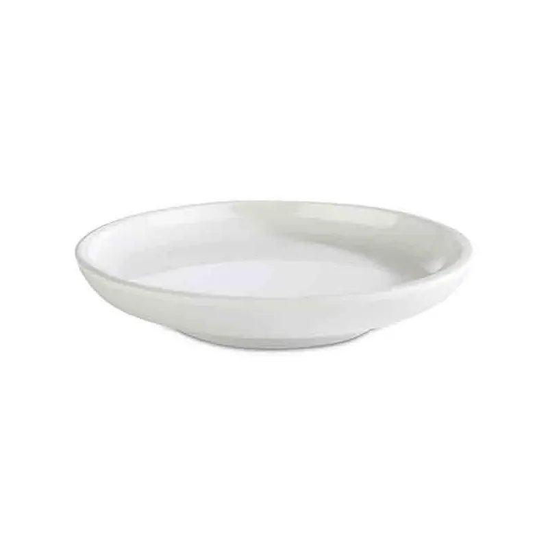APS Plate 4.375" dia. x 0.875" H melamine white Asia Plus - Case of 72