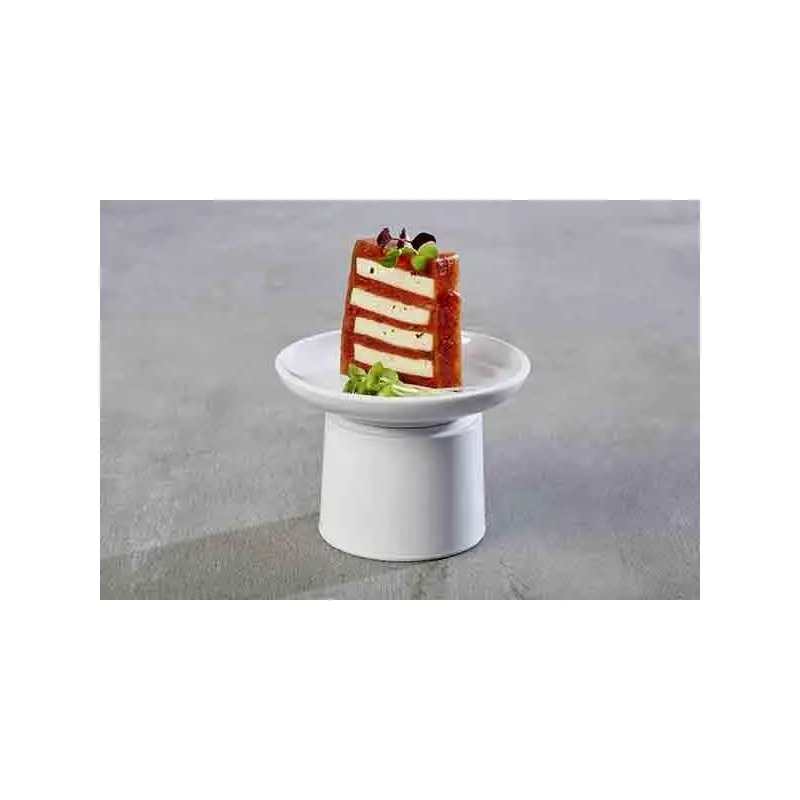 APS Plate 4.375" dia. x 0.875" H melamine white Asia Plus - Case of 72