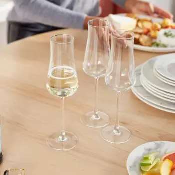 Libbey Virtuoso Flute Glass 8 oz. glass HD2 Rim & Foot - Case of 12