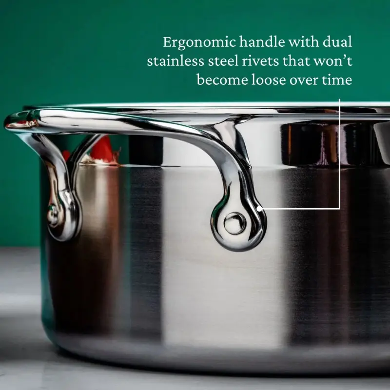Hestan 3.0qt Covered Soup Pot (20cm) - Set of 2