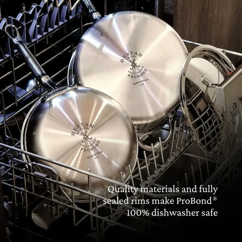 Hestan 7.5qt - 14" Covered Wok (36cm) - Set of 2