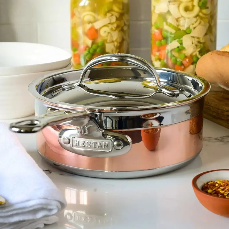 Hestan 1.5qt Covered Saucepan (16cm) - Set of 2