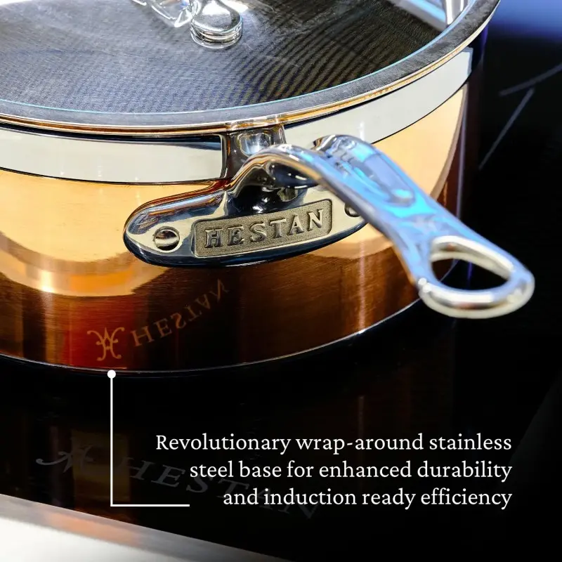 Hestan 1.5qt Covered Saucepan (16cm) - Set of 2