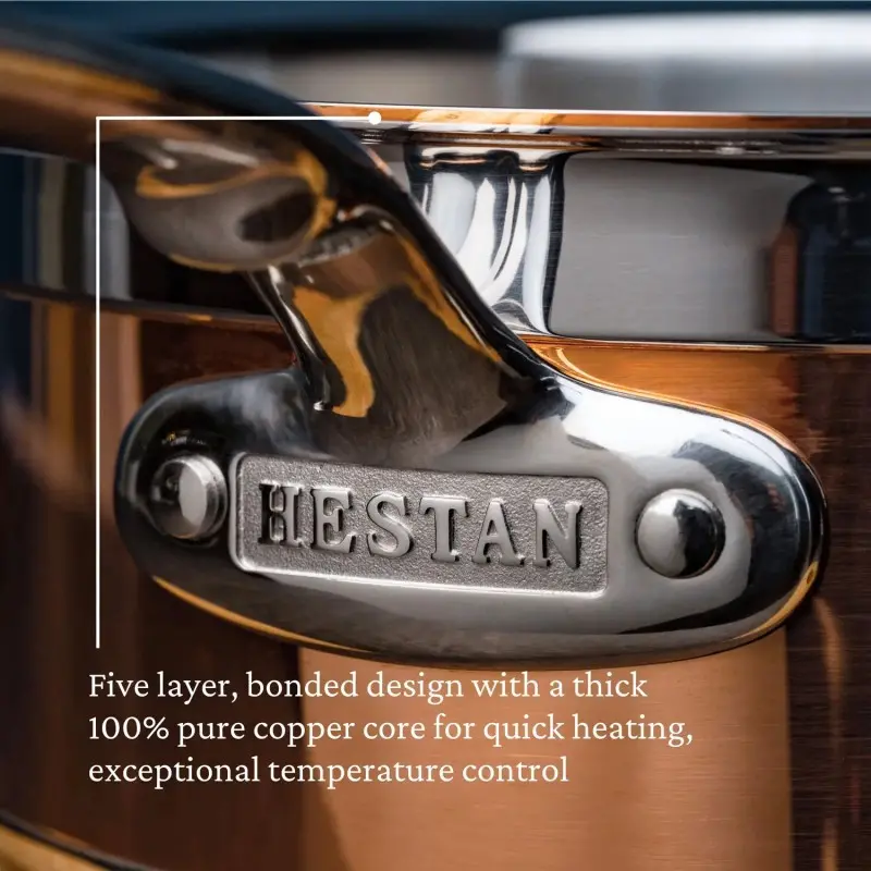 Hestan 1.5qt Covered Saucepan (16cm) - Set of 2