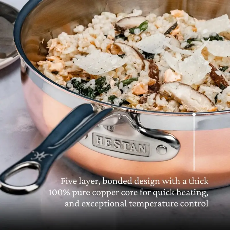 Hestan 5qt Covered Essential Pan w/helper handle (28cm) - Set of 2