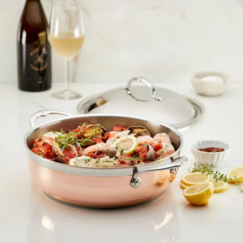 Hestan 5.0qt Dutch Oven w/Dome Lid (28cm) - Set of 2 Hestan 5.0qt Dutch Oven w/Dome Lid (28cm) - Set of 2