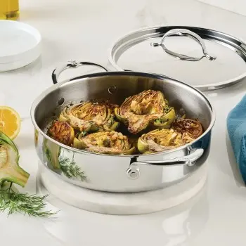 Hestan 3.5qt Covered Braiser/Sauteuse (26cm) - Set of 2