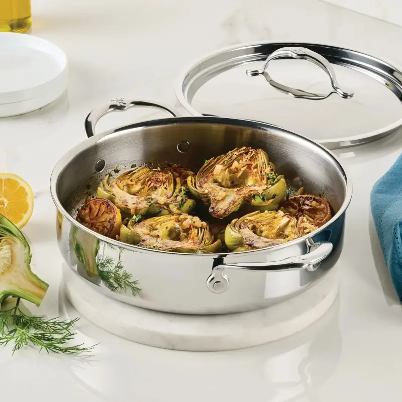 Hestan 3.5qt Covered Braiser/Sauteuse (26cm) - Set of 2 Hestan 3.5qt Covered Braiser/Sauteuse (26cm) - Set of 2