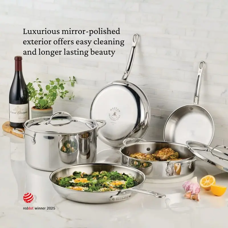 Hestan 3.5qt Covered Essential Pan (24cm) - Set of 2 Hestan 3.5qt Covered Essential Pan (24cm) - Set of 2