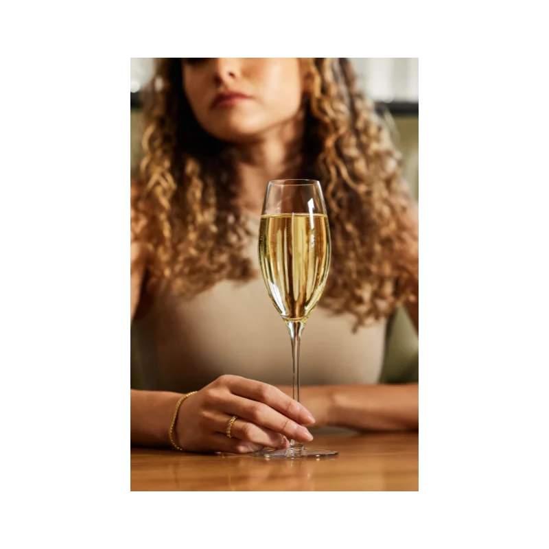 Reserve by Libbey Flute Glass 8-3/4 oz. clear Gastronorm - Case of 12