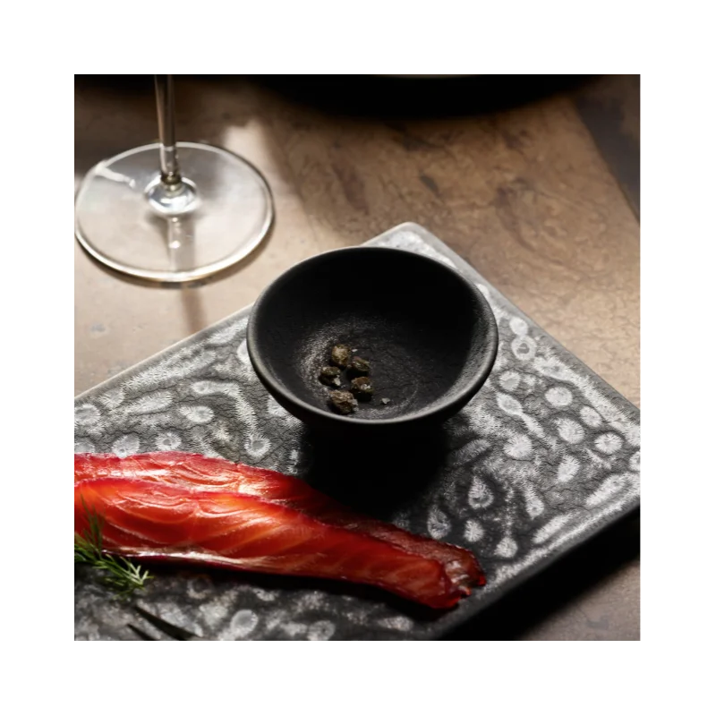 Reserve by Libbey Round Dip Dish 3 oz. 3-1/2" dia. x 1-1/4"H stoneware Ignea - Case of 36 Reserve by Libbey Round Dip Dish 3 oz. 3-1/2" dia. x 1-1/4"H stoneware Ignea - Case of 36