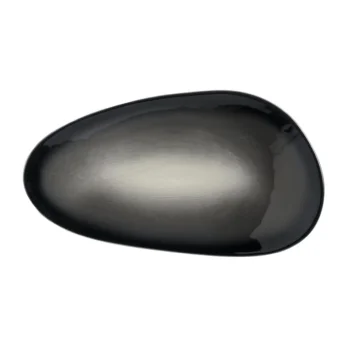 Reserve by Libbey Organic Tray 13-1/2" x 7-1/2" porcelain Obsidian - Case of 12