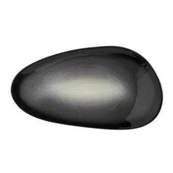 Reserve by Libbey Organic Tray 10-1/2" x 6" porcelain Obsidian - Case of 12