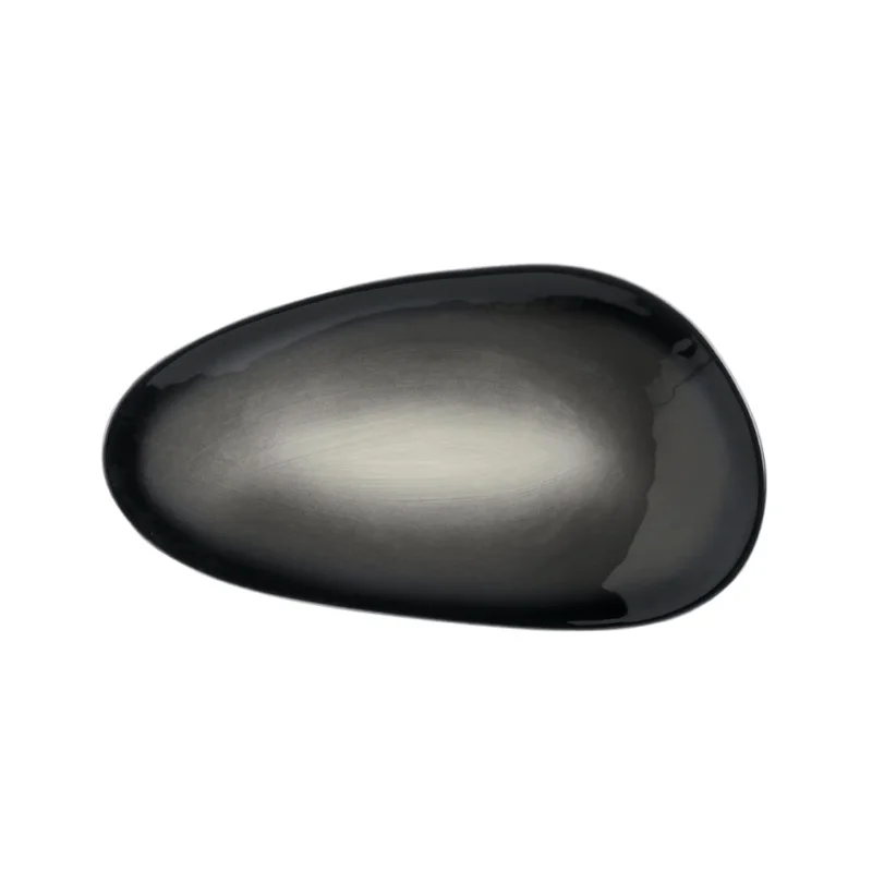 Reserve by Libbey Organic Tray 8-3/8" x 4-7/8" porcelain Obsidian - Case of 12