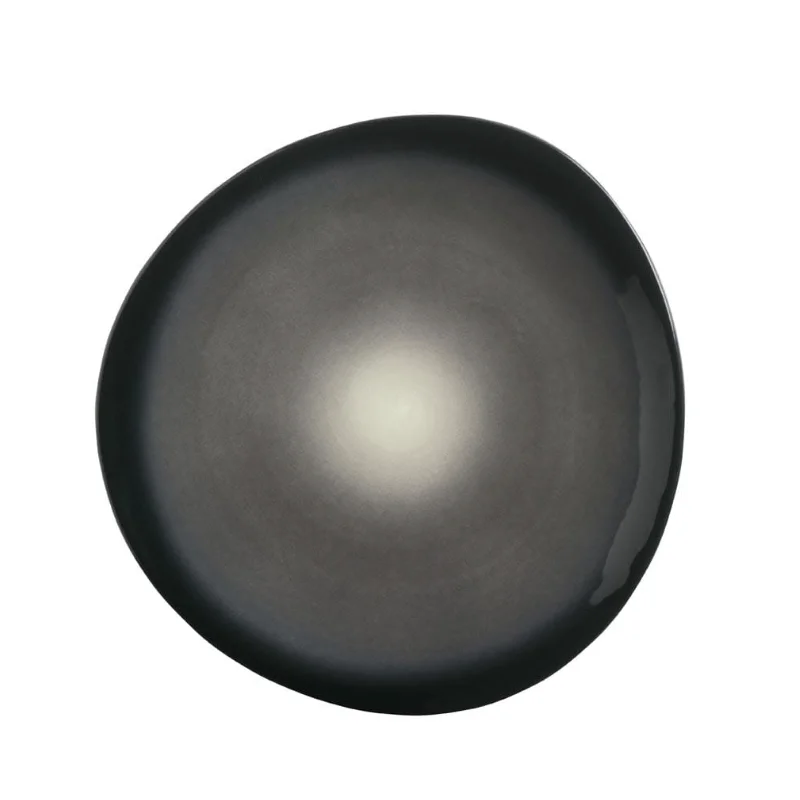 Reserve by Libbey Organic Plate 10-3/8" porcelain Obsidian - Case of 12 Reserve by Libbey Organic Plate 10-3/8" porcelain Obsidian - Case of 12