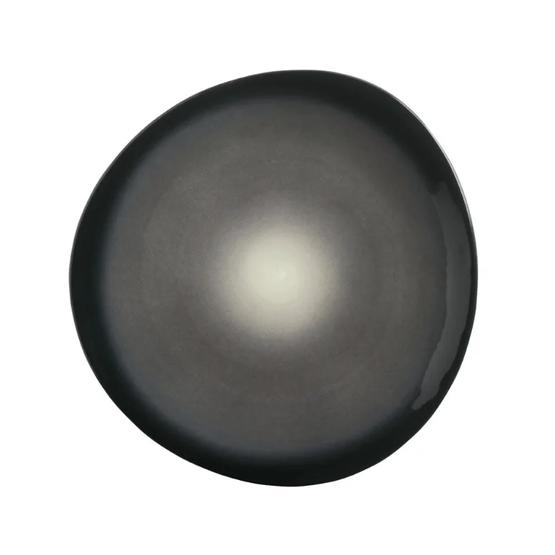 Reserve by Libbey Organic Plate 8-3/8" porcelain Obsidian - Case of 12 Reserve by Libbey Organic Plate 8-3/8" porcelain Obsidian - Case of 12