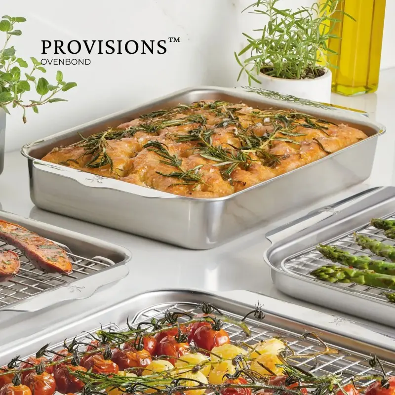 Hestan OvenBond Rectangular Baking Pan 10"x7" - Set of 2 Hestan OvenBond Rectangular Baking Pan 10"x7" - Set of 2