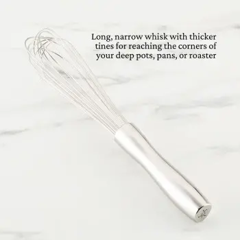 Hestan Stainless Steel French Whisk, 9"