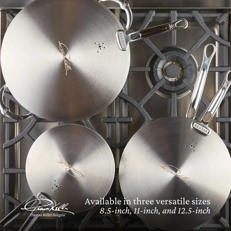 Hestan 22cm/8.5" Universal SS Lid - Set of 2 Hestan 22cm/8.5" Universal SS Lid - Set of 2