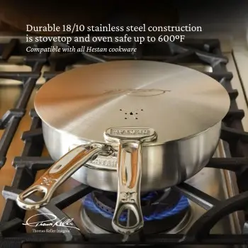 Hestan 22cm/8.5" Universal SS Lid - Set of 2