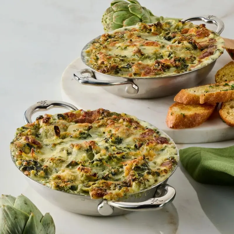 Hestan Set of 2, Stainless Steel 13oz Oval Au Gratin, Small (6.5" x 5.5" each) - Set of 2 Hestan Set of 2, Stainless Steel 13oz Oval Au Gratin, Small (6.5" x 5.5" each) - Set of 2