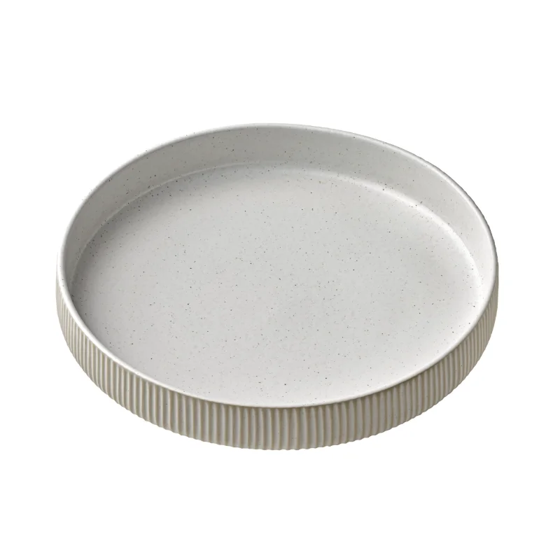 Playground Round Plate 9-1/2" dia. x 1-5/8"H deep high rim - White - Case of 6 Playground Round Plate 9-1/2" dia. x 1-5/8"H deep high rim - White - Case of 6