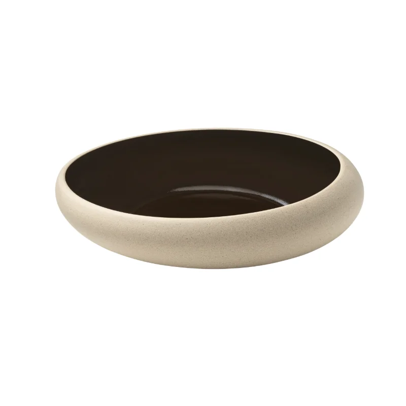 Playground Round Plate 10-1/4” dia. x 2"H half-deep coupe - Black - Case of 6