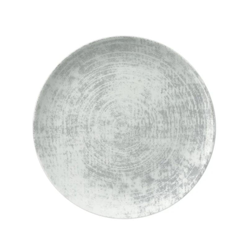 Schonwald Round Plate 12-5/8" dia. coupe - Structure Grey - Case of 6