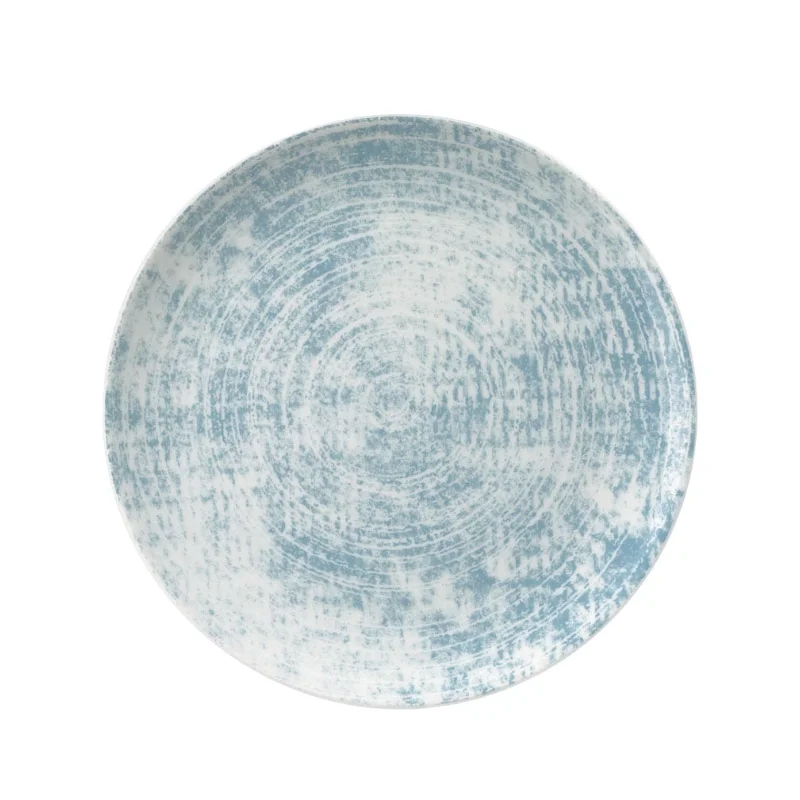 Schonwald Round Plate 11" dia. coupe - Structure Blue - Case of 6