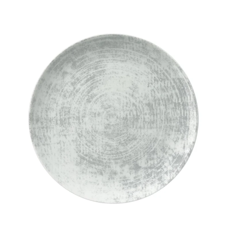 Schonwald Round Plate 11" dia. coupe - Structure Grey - Case of 6
