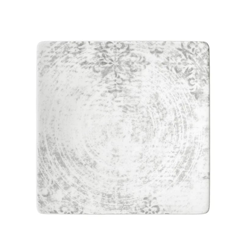 Schonwald Square Plate 10-5/8" x 10-5/8" - Structure Grey - Case of 6