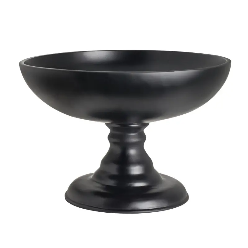Folio Resin Large Pedestal Bowl Stand 16 in D x 10 3/4 in H Basalt Folio Resin Large Pedestal Bowl Stand 16 in D x 10 3/4 in H Basalt