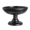 Folio Resin Large Pedestal Bowl Stand 16 in D x 10 3/4 in H Basalt