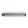 My Glass Studio Rectangular Metal Stand 19 1/2 x 6 7/8 x 2 1/8 in Mid Modern Black